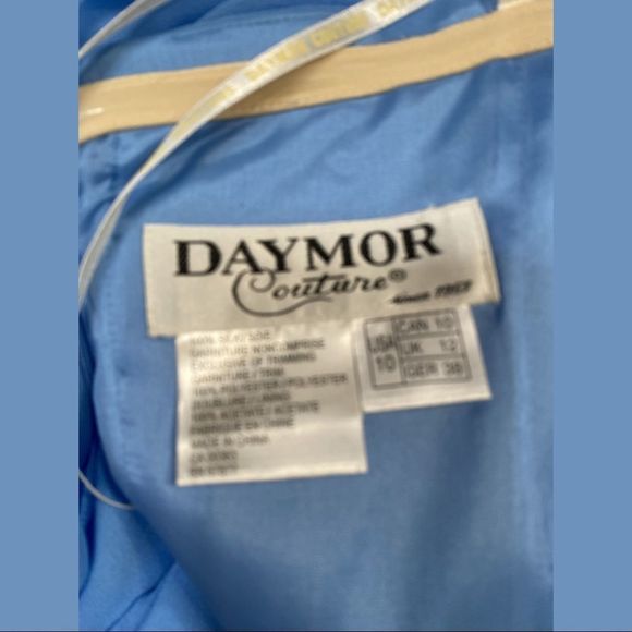 Daymor Couture Periwinkle Silk Women’s Formal Dress. Size 10. NWT - Picture 11 of 15